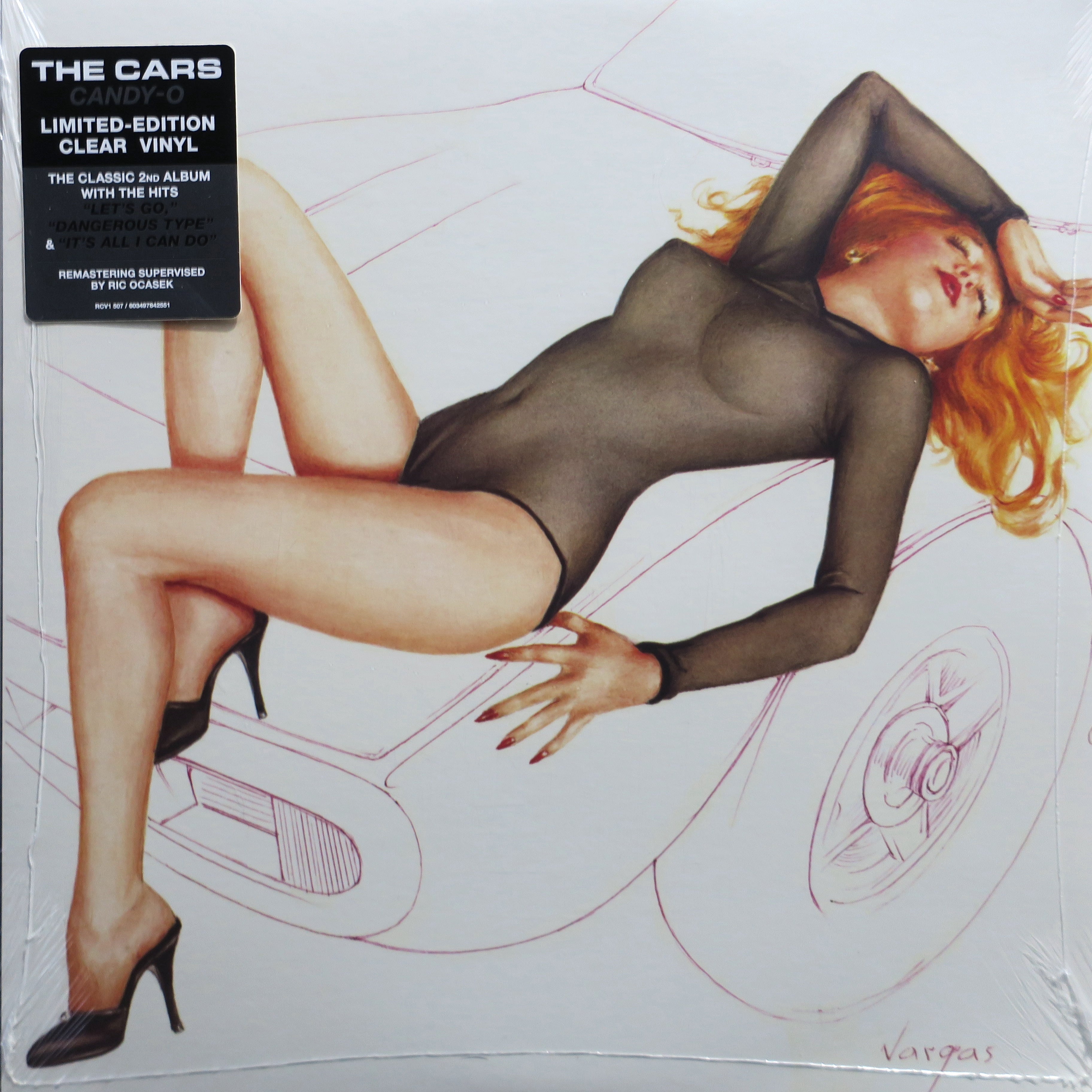 CARS Candy O CLEAR Vinyl LP 1979 New Wave GOLDMINE RECORDS