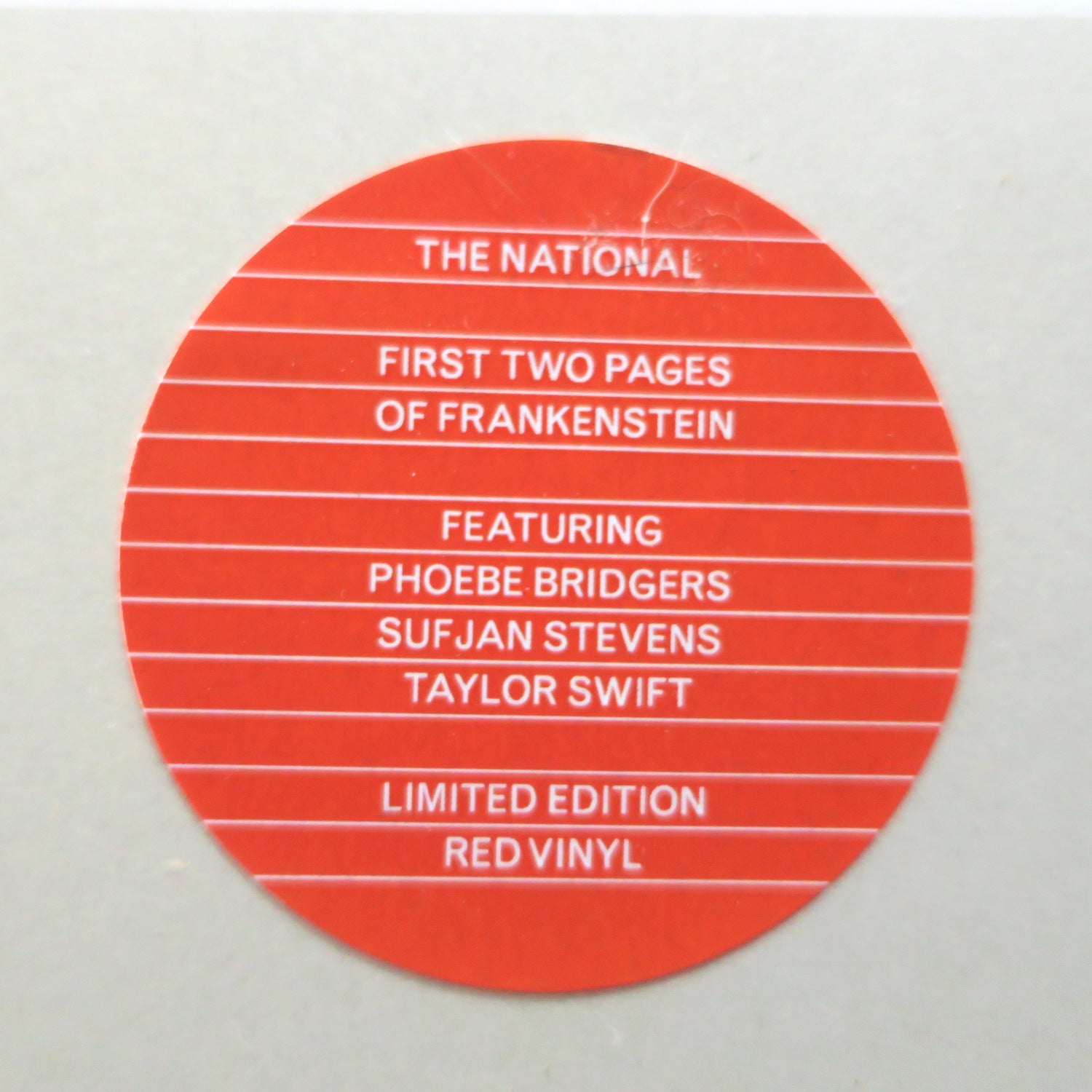 The National - First Two Pages of Frankenstein (Indie Red Vinyl) – Good  Records To Go