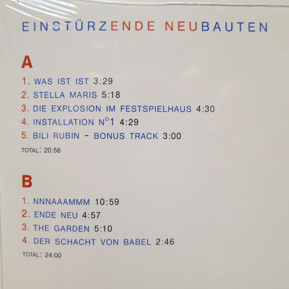 EINSTURZENDE NEUBAUTEN 'Ende Neu' Vinyl LP – GOLDMINE RECORDS