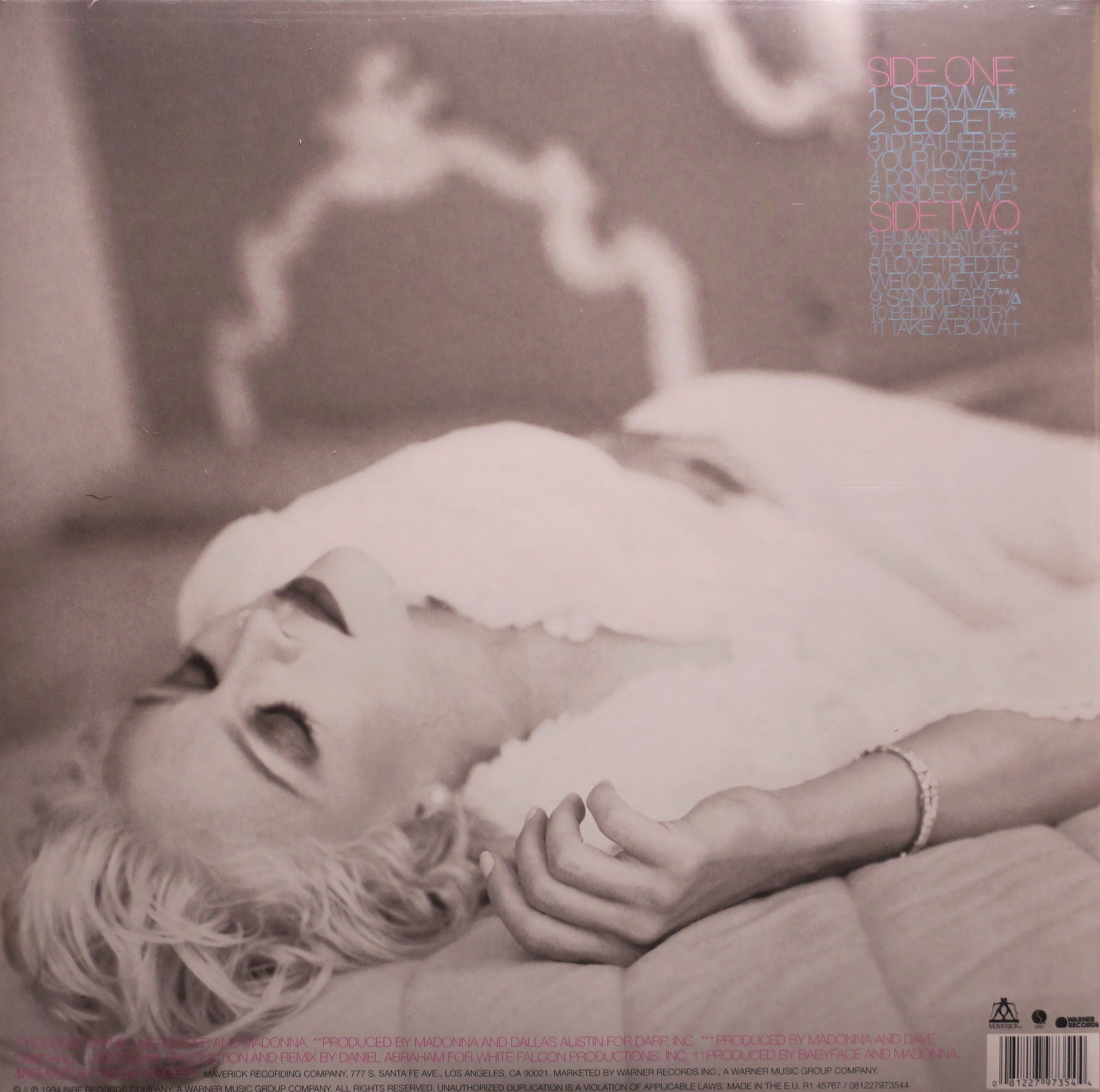 MADONNA Bedtime Stories 180g Vinyl LP