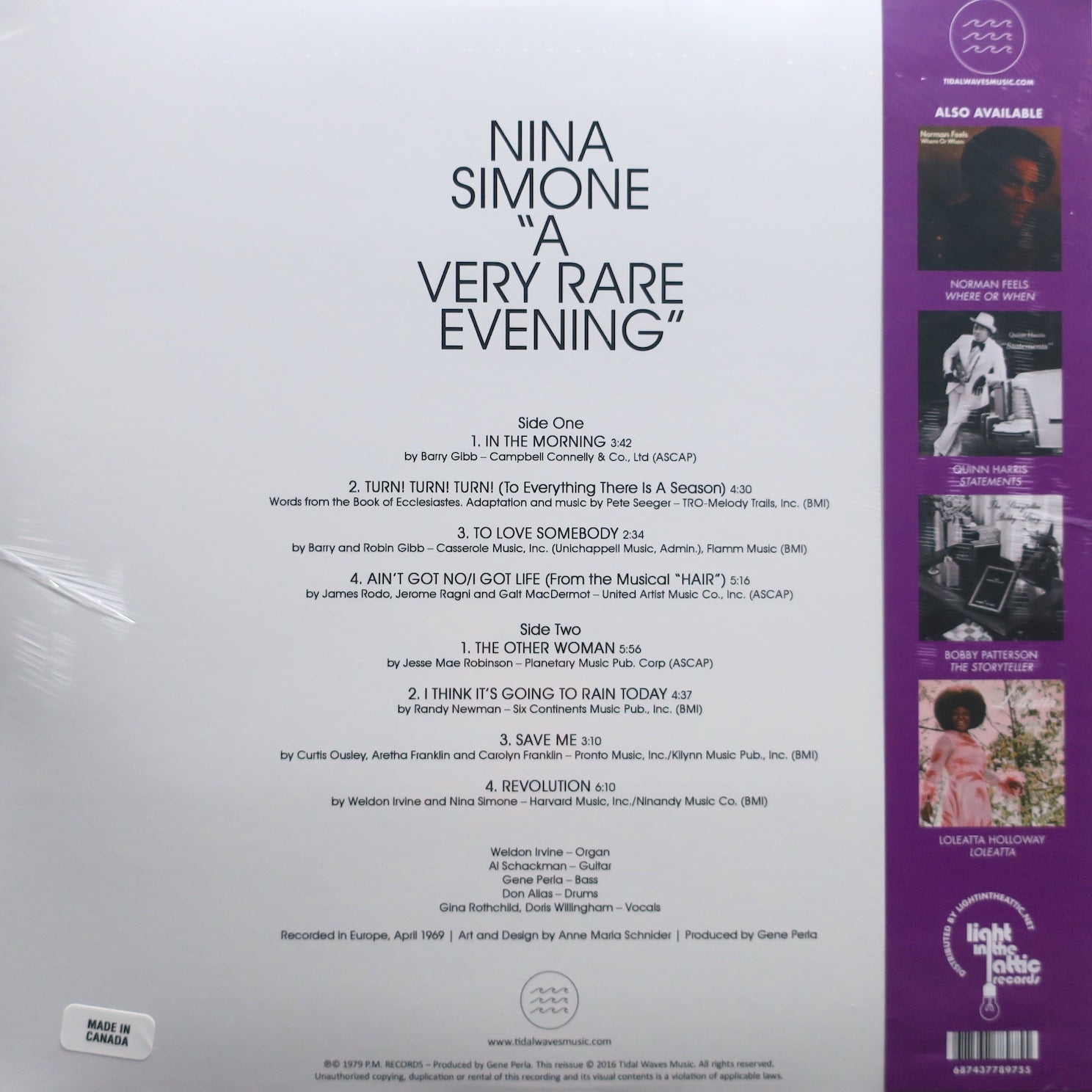 NINA SIMONE 'A Very Rare Evening' Vinyl LP – GOLDMINE RECORDS