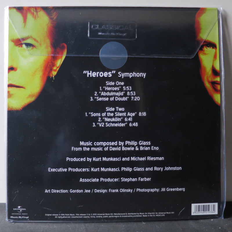 Philip Glass Heroes Symphony 180g Vinyl Lp David Bowie Brian Eno Goldmine Records