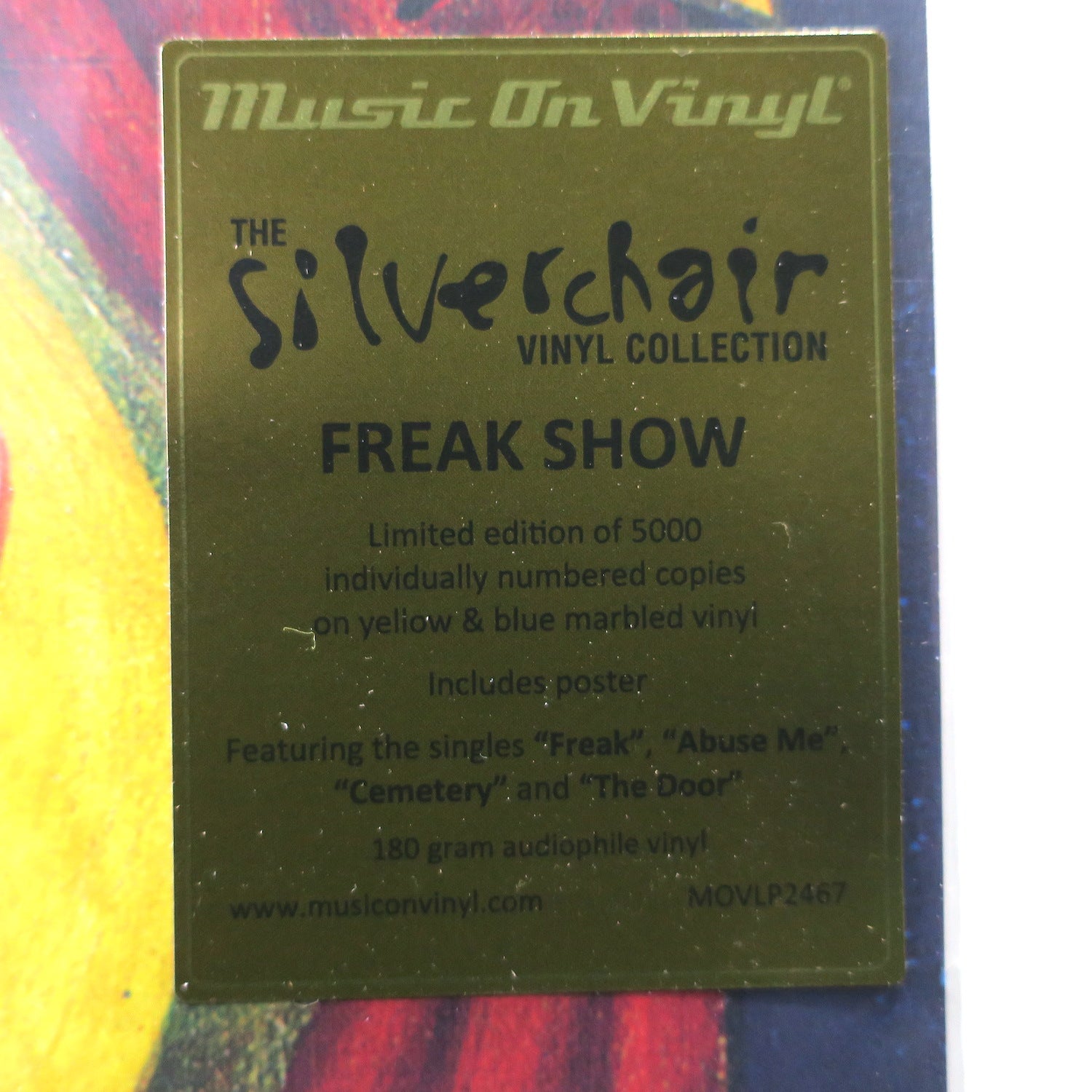 SILVERCHAIR 'Freak Show' 180g YELLOW/BLUE Vinyl LP