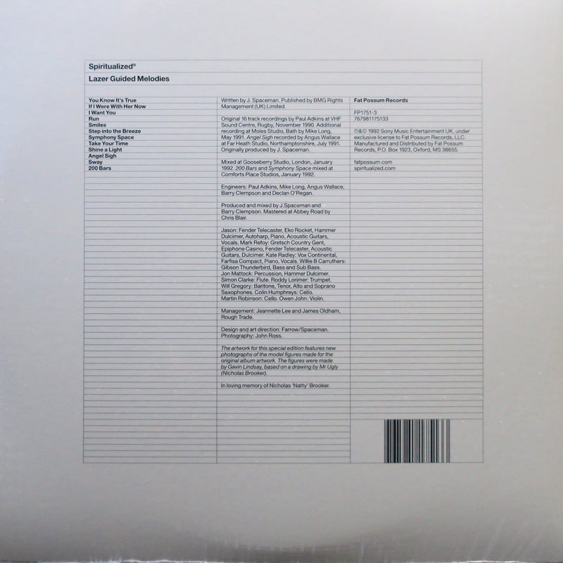 SPIRITUALIZED 'Lazer Guided Melodies' 180g WHITE Vinyl 2LP | GOLDMINE ...