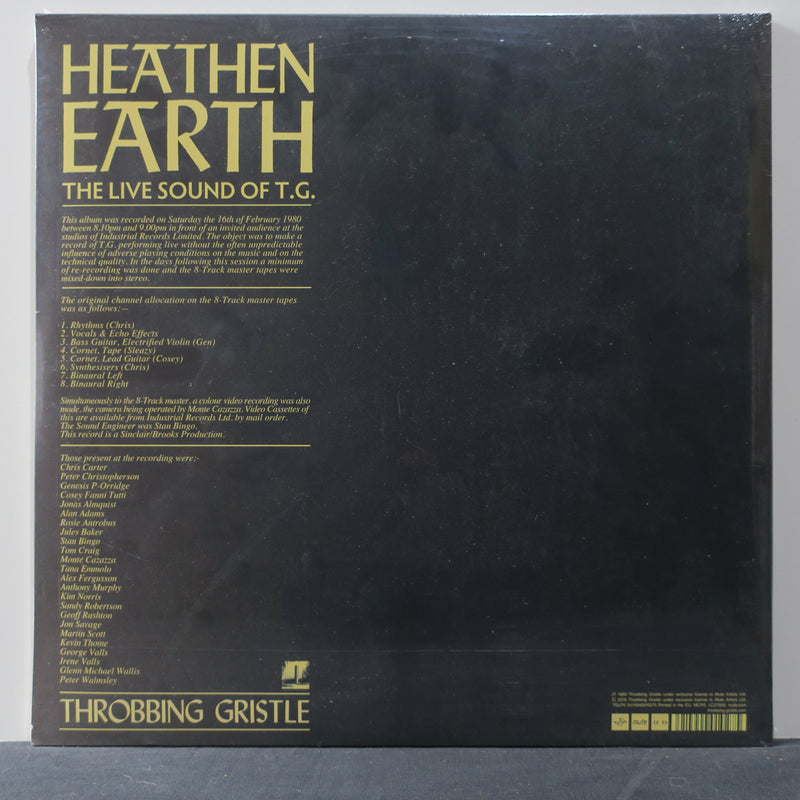 THROBBING GRISTLE 'Heathen Earth' BLUE Vinyl LP + Print Booklet